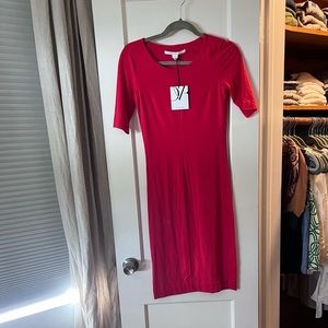 Beautiful DVF red dress.